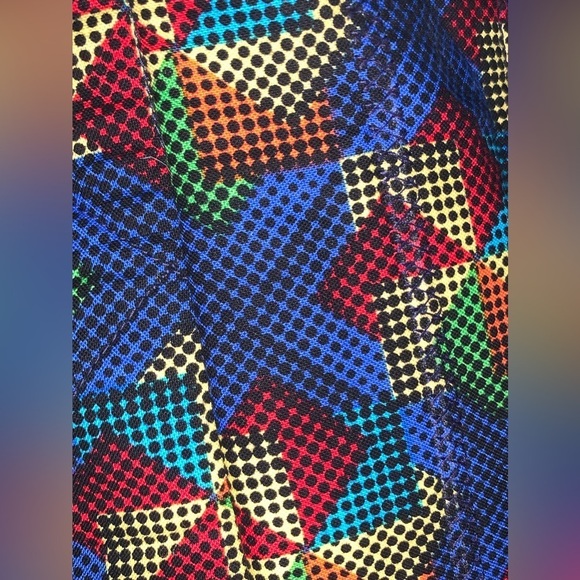 Fabric Quilted Handmade Zipper Folding Oversize Handbag Unique Funky Zips Shut - Picture 4 of 11